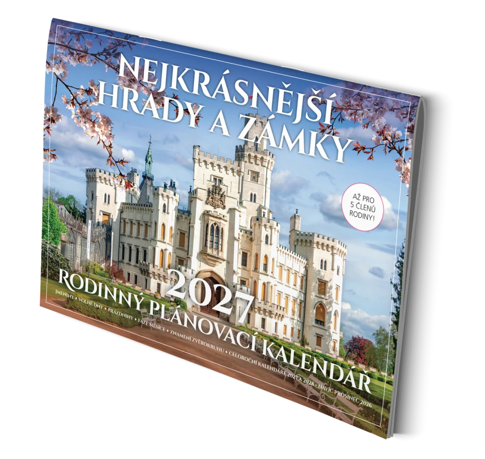 Rodinný plánovací kalendář na rok 2027 (Nejkrásnější hrady a zámky)
