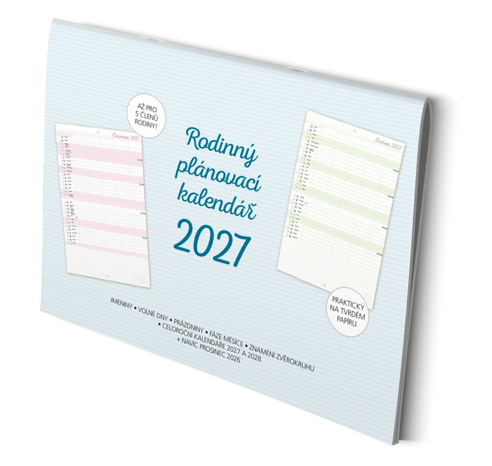 Rodinný plánovací kalendář na rok 2027